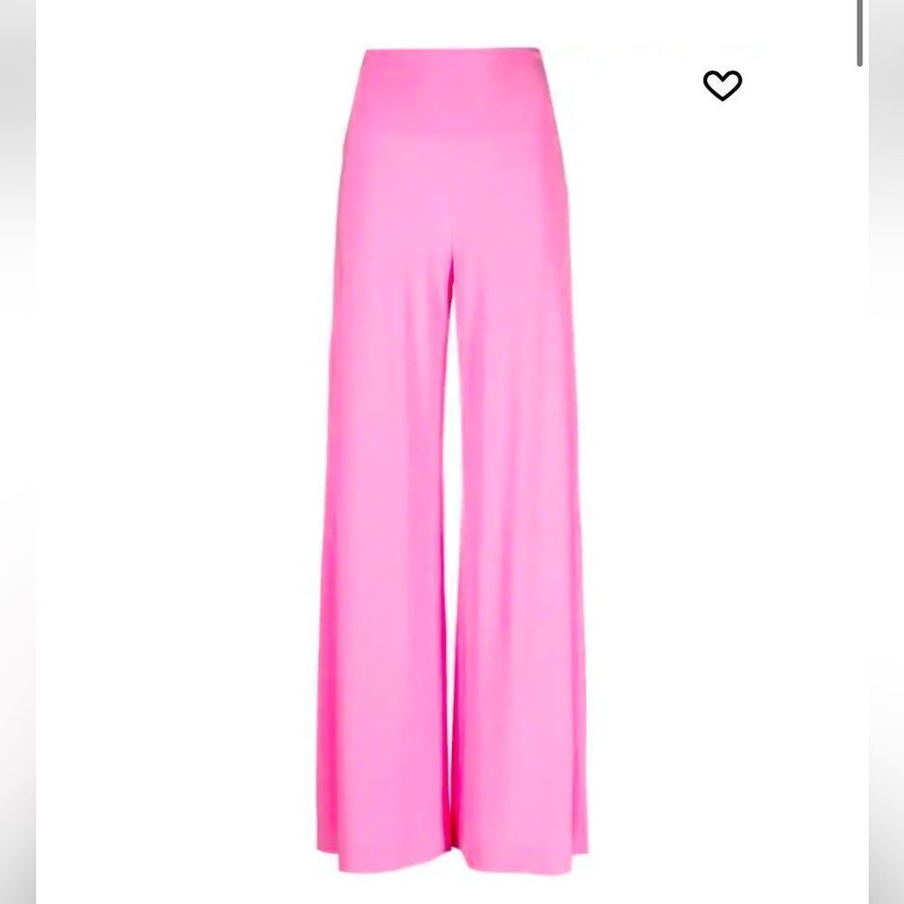 Norma Kamali Wide Leg Trousers Medium Orchid Pink - Picture 7 of 16